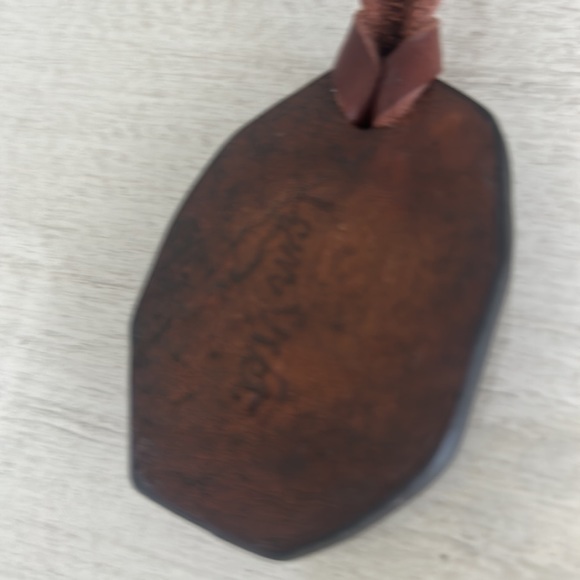 Leather stone necklace by Lem Viet - Picture 4 of 7